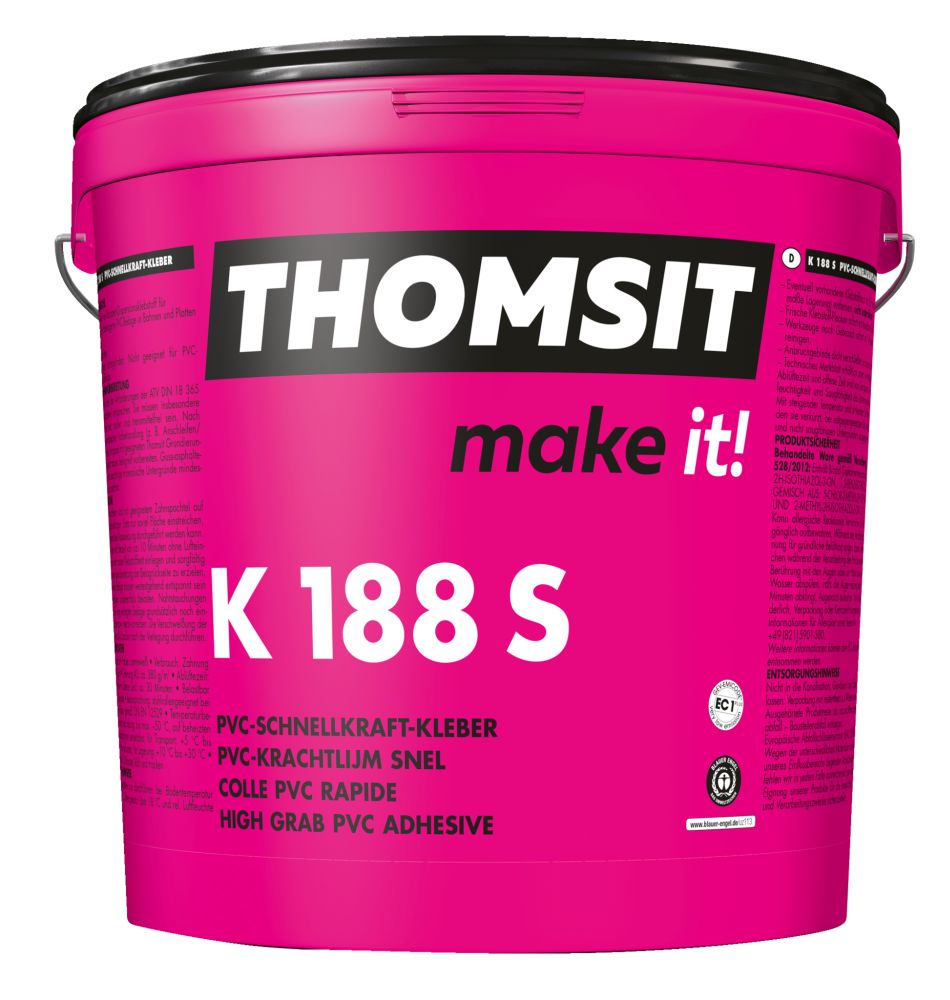 THOMSIT K 188 S PVC-Schnellkraftkleber, 14-kg-Eimer
