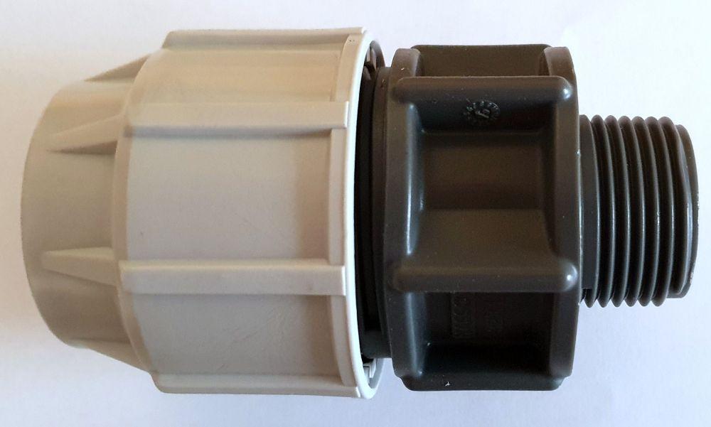 Plasson Kupplung 1 1/2"x50 mm mit AG