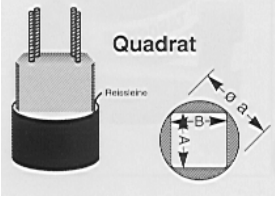Schalrohr quadrat 250x250 mm  L=3 m