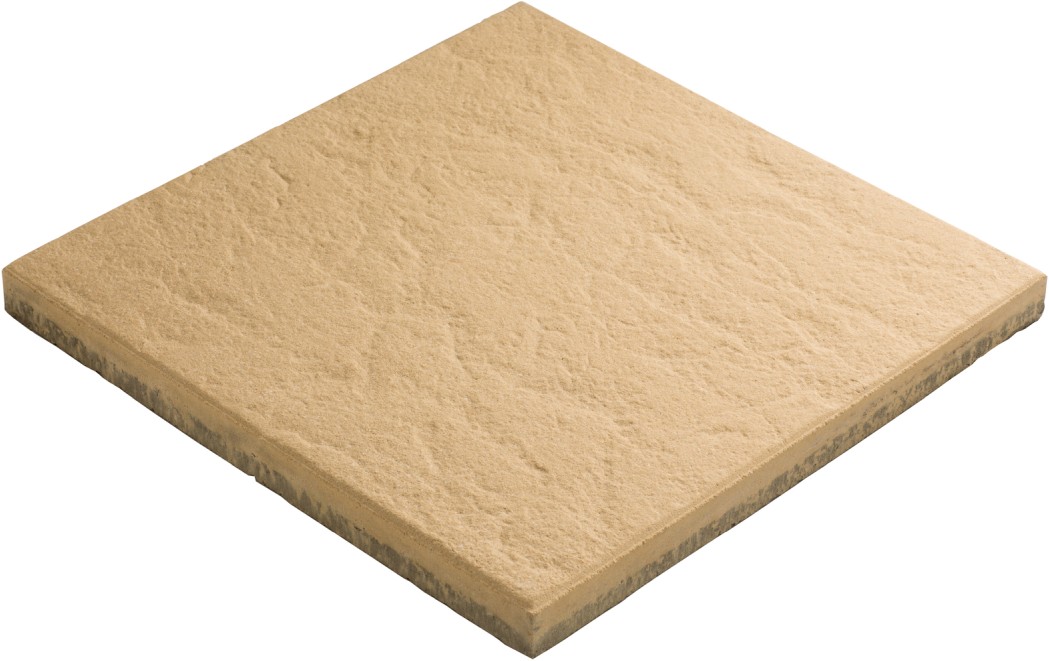 ONDARA Gartenplatte imprägniert, beige, gestrahlt, gefast