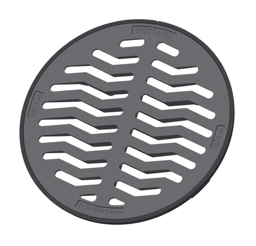 Gussdeckel geschlitzt 5 to, Fig.162-60 cm