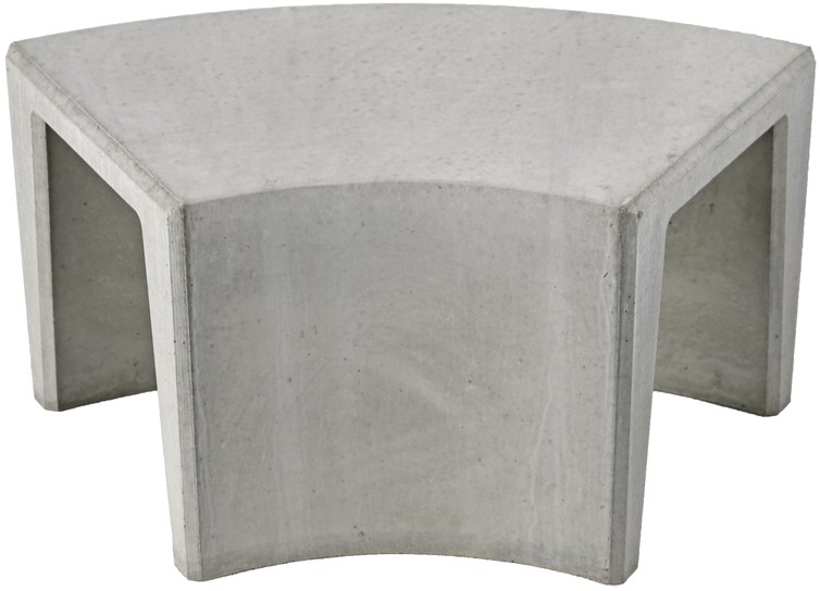 STOCKHORN U-Element, Bogenelement, rund R 80 cm a 45°, grau