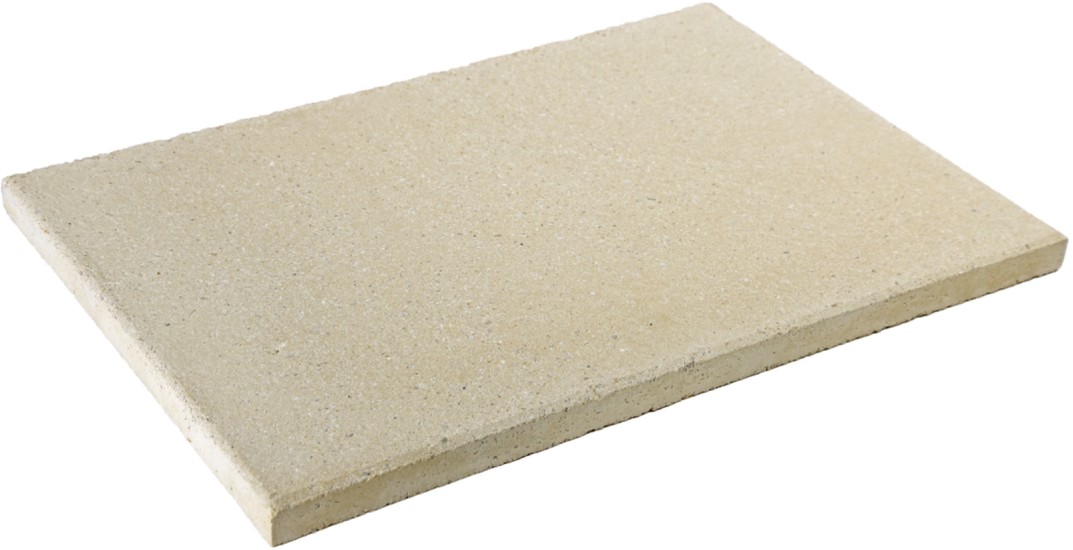 FINESSA Gehwegplatte, beige, gestrahlt, gefast