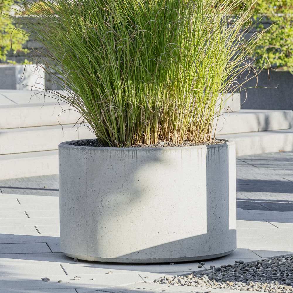 PARCO Pflanzentrog rund, anthrazit, glatt