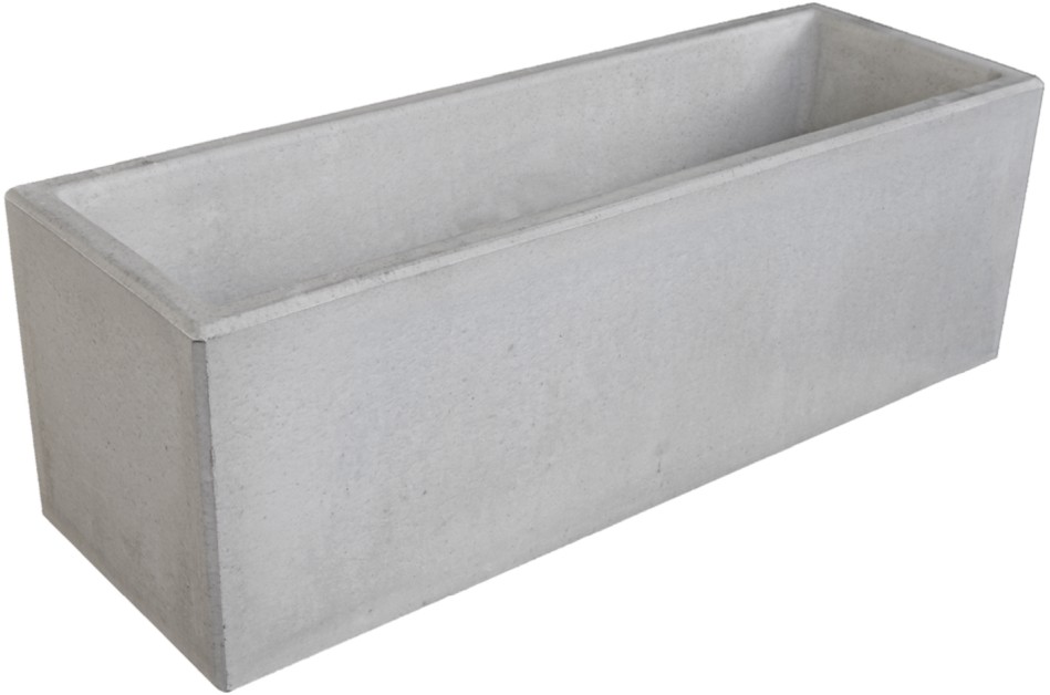 PARCO Pflanzentrog rechteckig, grau, glatt