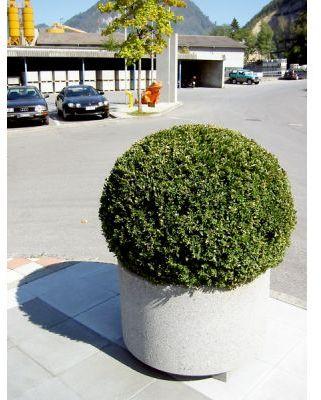 PARCO Pflanzentrog rund, grau, gestrahlt