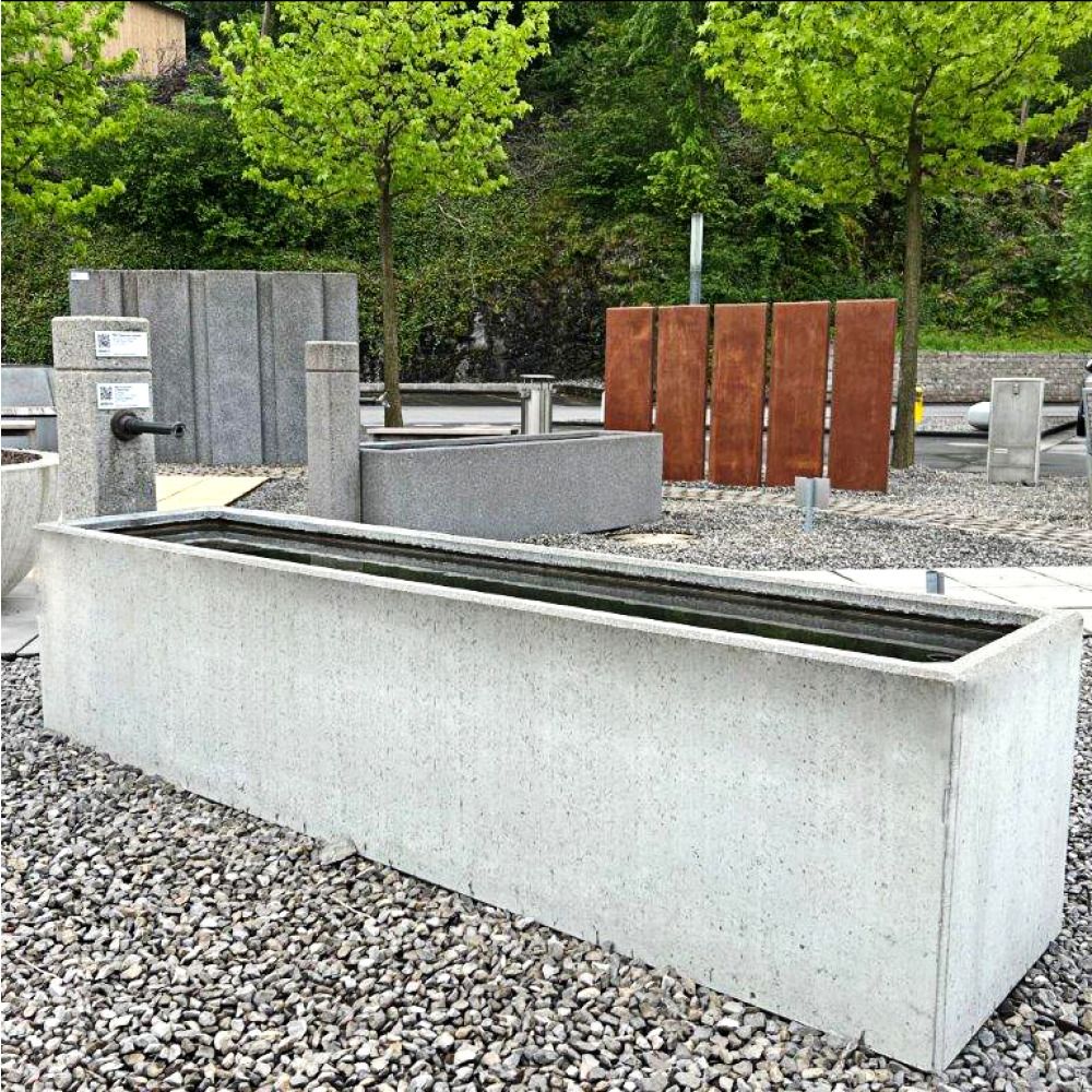 PARCO Brunnentrog quadratisch, grau, glatt