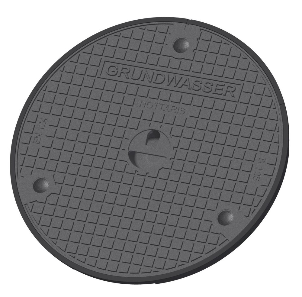 Gussdeckel voll 5 to, Fig.1055G-60-02, verschliessbar