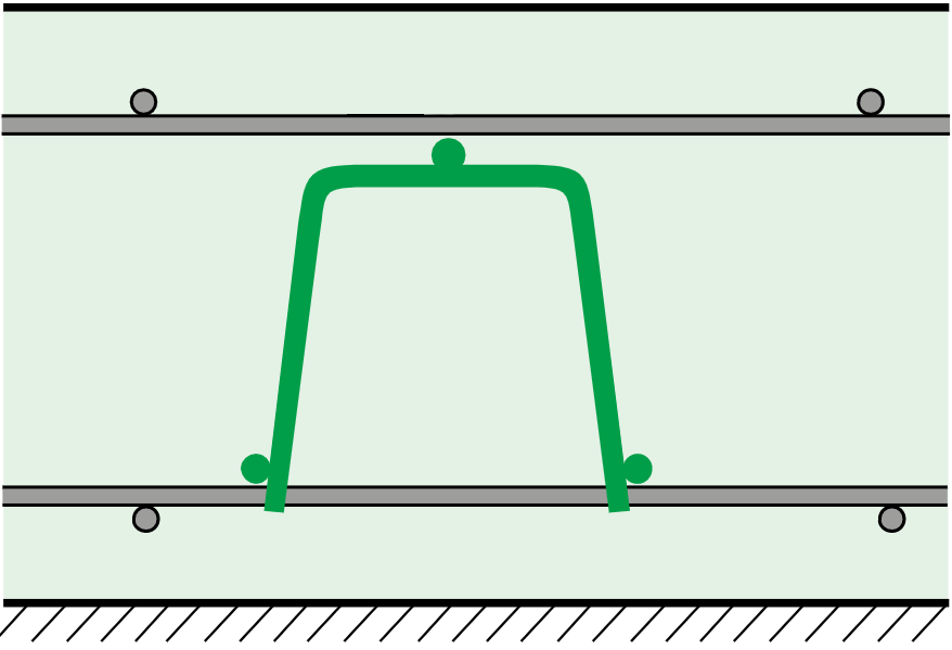 Distanzkörbe SUNO  H= 100 mm