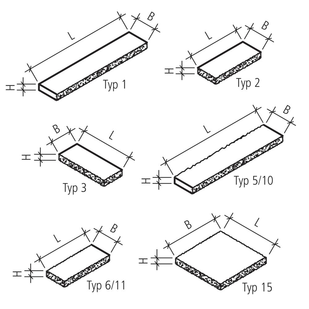 SANTURO Mauerabdeckplatte, Normalplatte 2-seitig gespalten, Typ 10 jurakalk gestrahlt