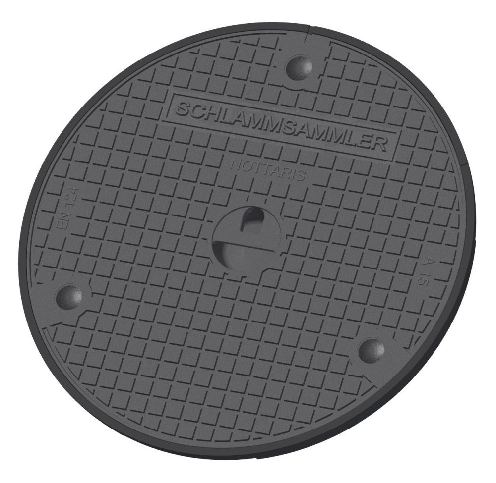 Gussdeckel voll 1 to, Fig.1050S-60-02, verschliessbar