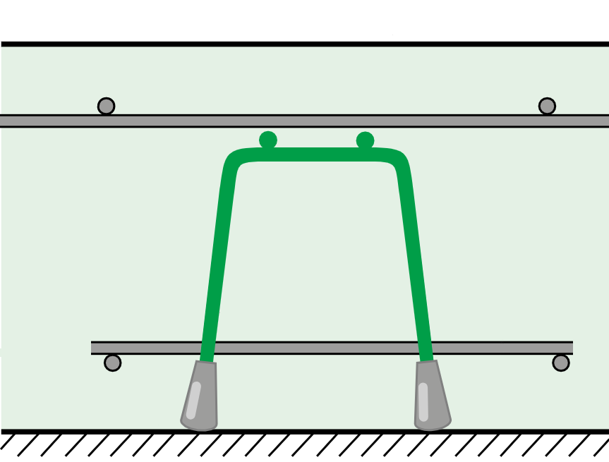 Distanzkörbe KUFU H= 100 mm