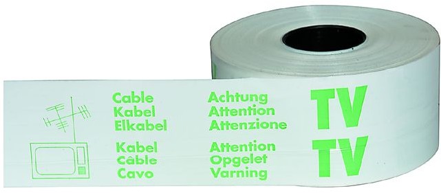 Warnband "TV-Kabel" 250 ml/Rl
