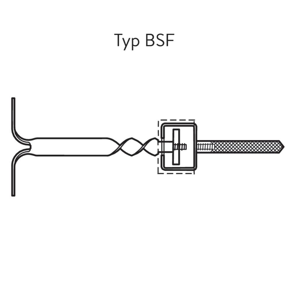 Schalldämm-Spiralanker CREA, Typ BSF 12