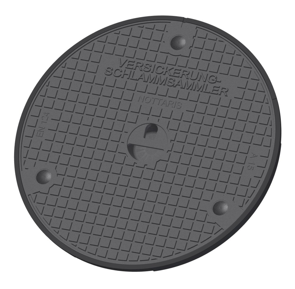 Gussdeckel voll 1 to, Fig.1050VS-60-02, verschliessbar