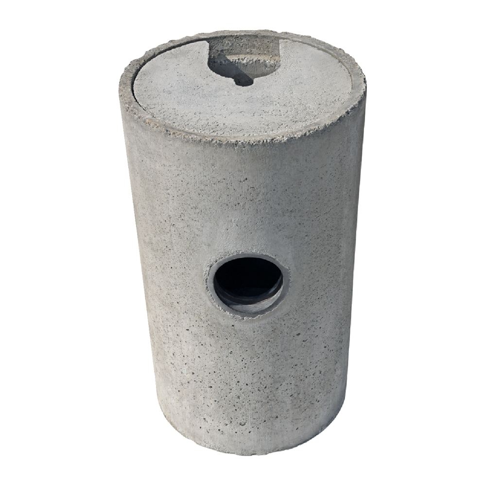 Dachwasserschacht Typ ES, Einlauf seitlich, exkl. Deckel, mit Betonscheidewand d1 15 cm